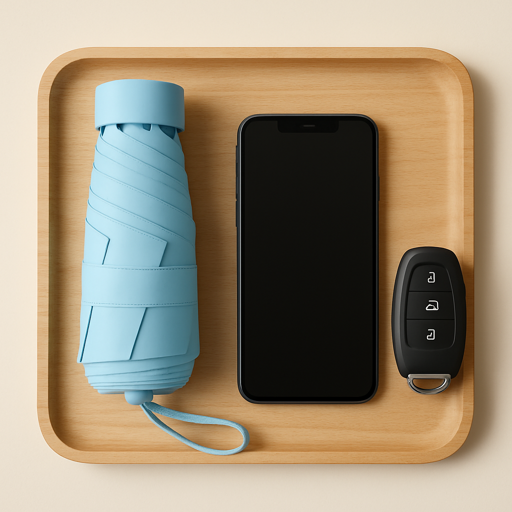 Raindy Pocket — Parapluie de poche anti‑UV, pluie & soleil