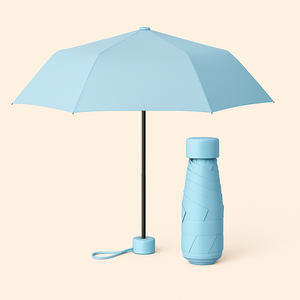 Raindy Pocket — Parapluie de poche anti‑UV, pluie & soleil