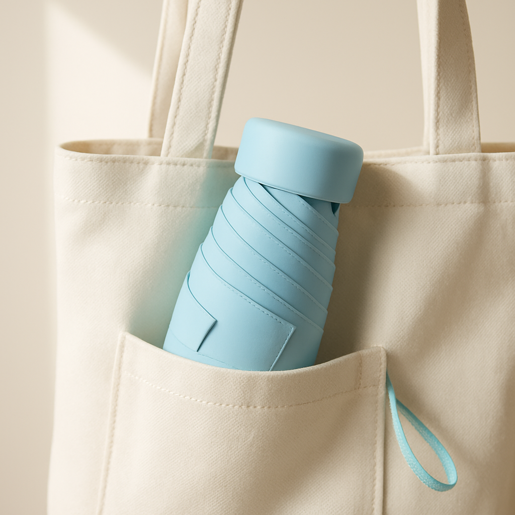 Raindy Pocket — Parapluie de poche anti‑UV, pluie & soleil